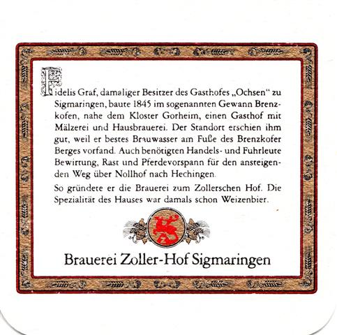 sigmaringen sig-bw zoller fidelis 1b (quad185-u brauerei) 
